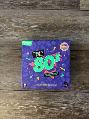 New open box that’s so 80s trivia game